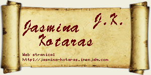 Jasmina Kotaraš vizit kartica